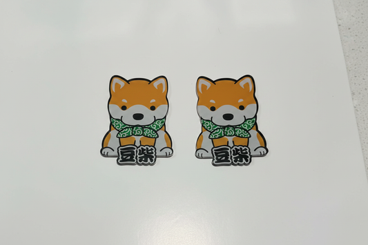 Mameshiba Fridge Magnet — Front Both