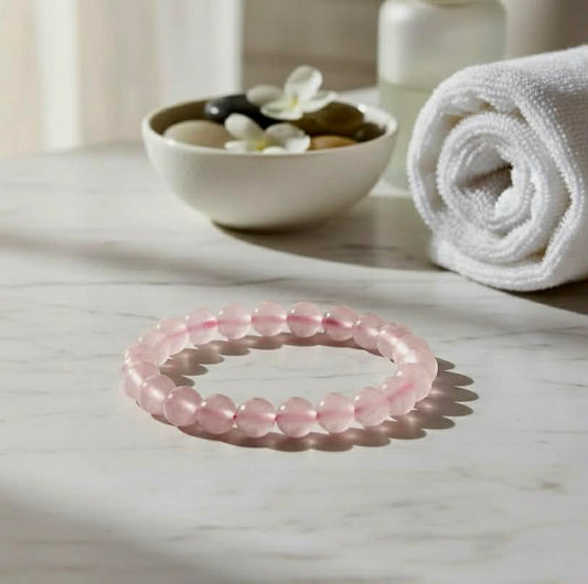 Rose Quartz Bracelet - 8MM bead size