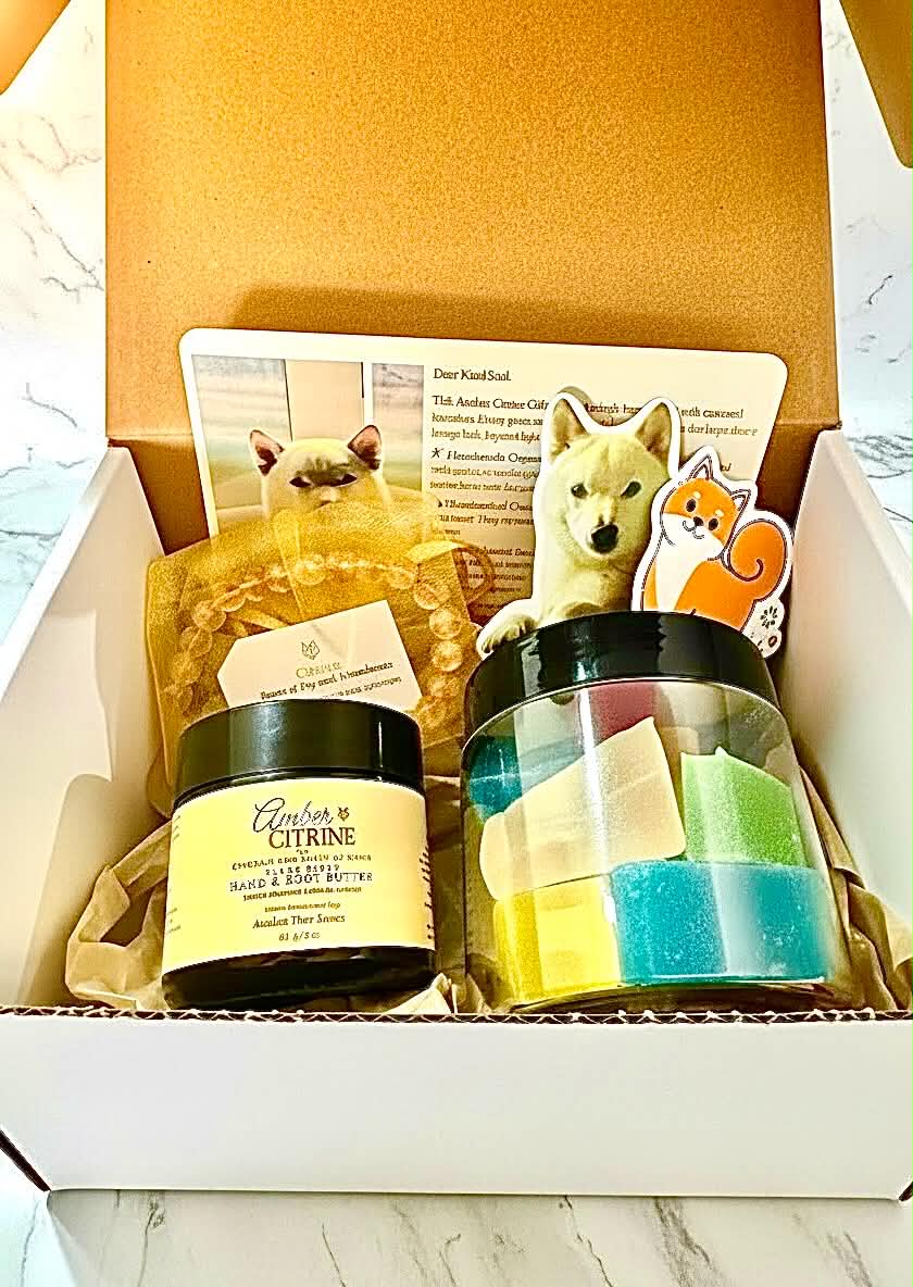 Amber Citrine Deluxe Gift Set by Shirorocks.ca
