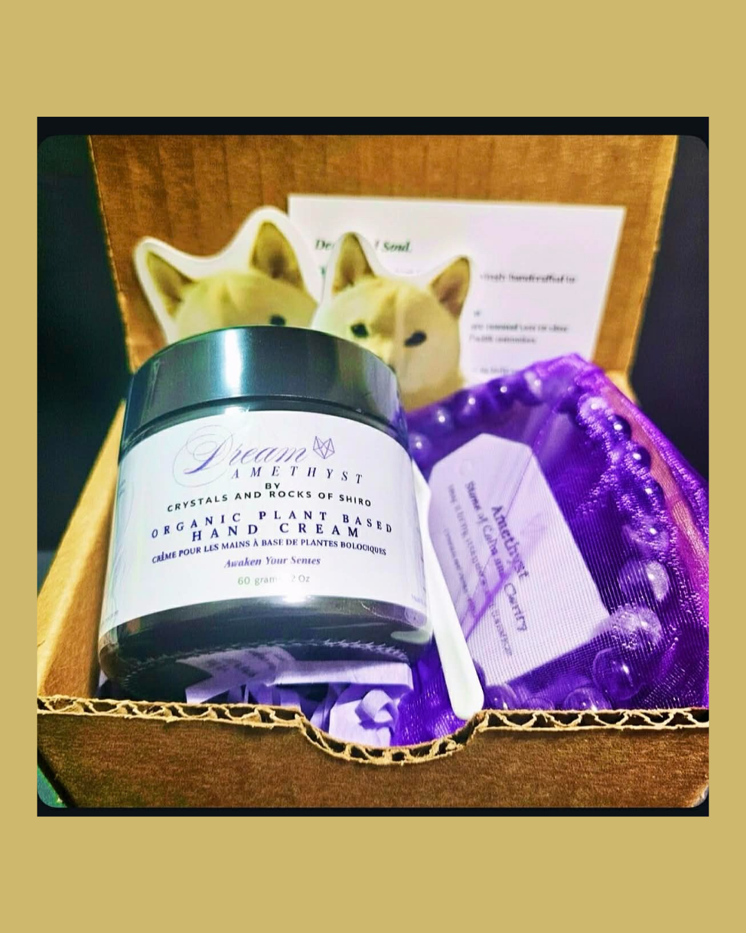 Dream Amethyst Classic Gift Set – Hand Cream + Amethyst Bracelet (Free Shipping)