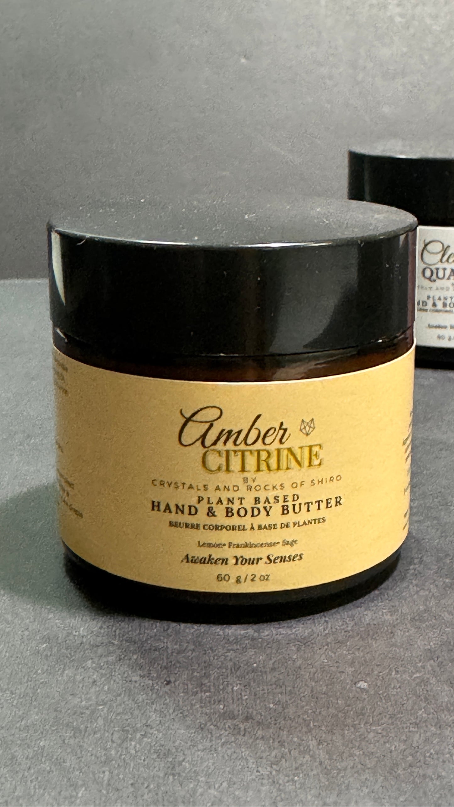 Amber Citrine Classic Gift Set — Hand & Body Butter + Amber Citrine Bracelet