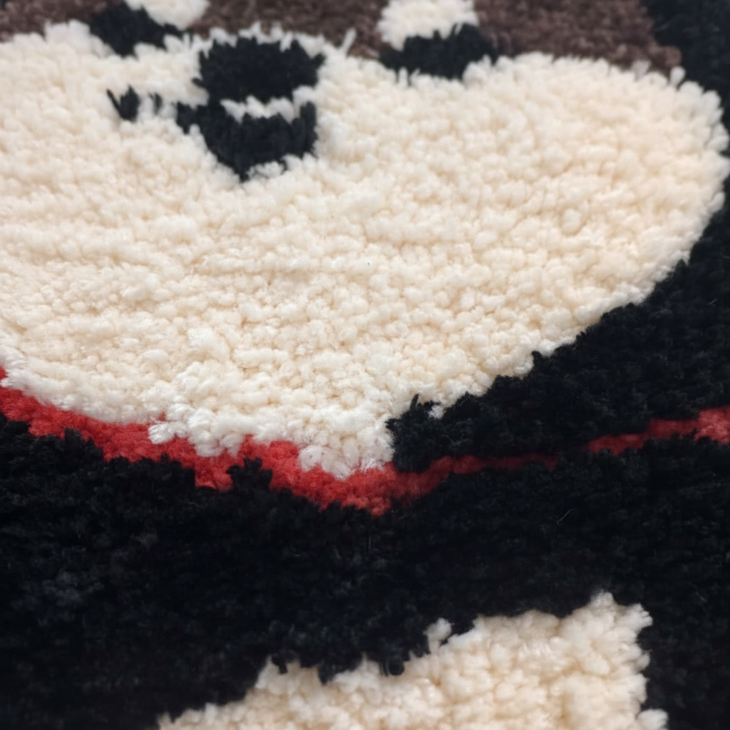 Black Shiba Rug — Texture
