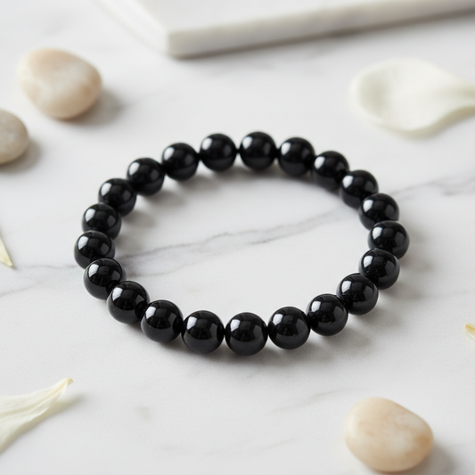 Black Tourmaline Bracelet- 8MM bead size