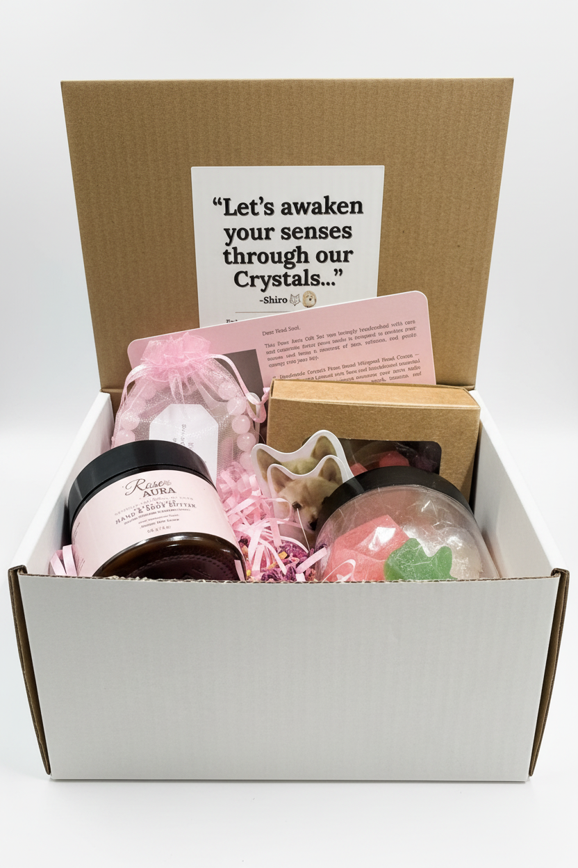 Clean Rose Aura Quartz Gift Set - No Gua Sha