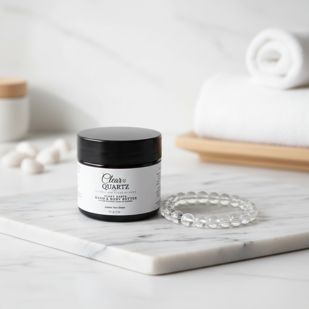 Clear Quartz Products in Spa Setting
