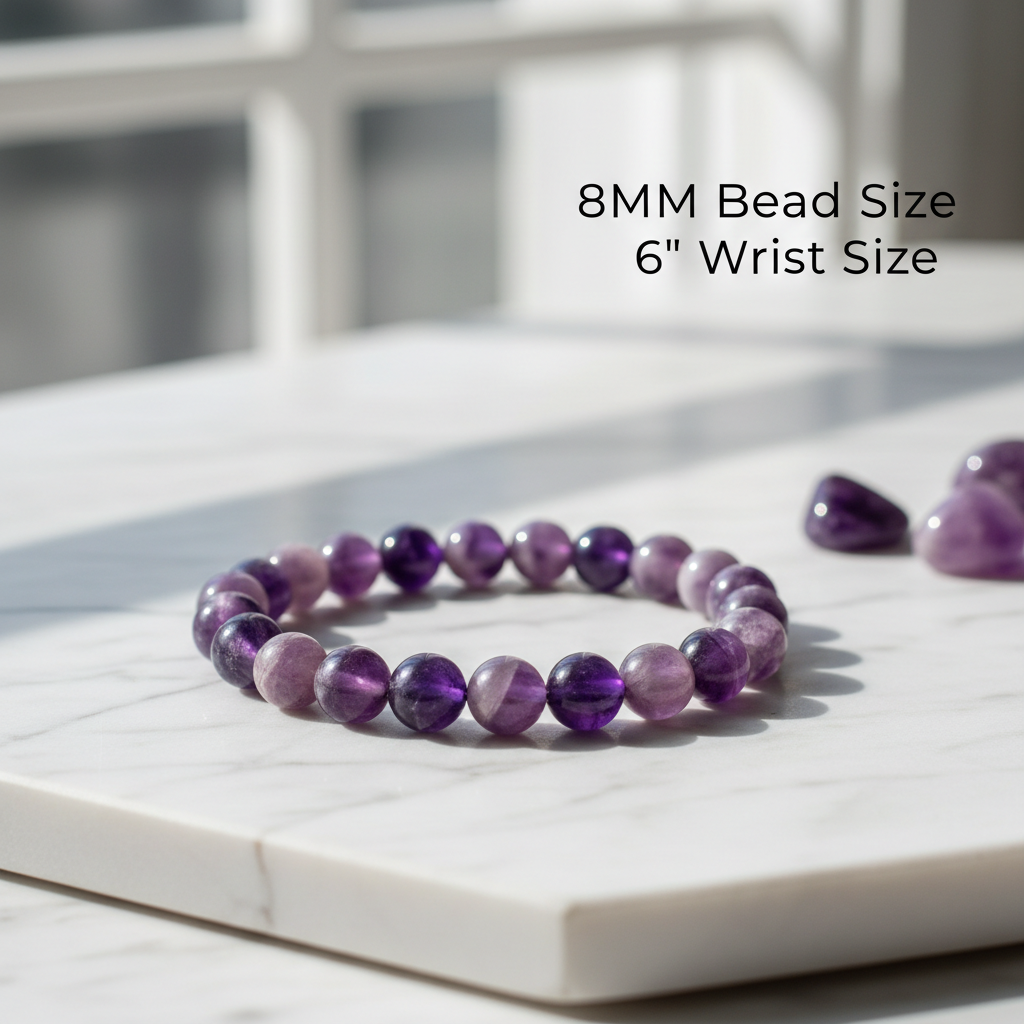 Dream Amethyst Bracelet - 8MM bead size