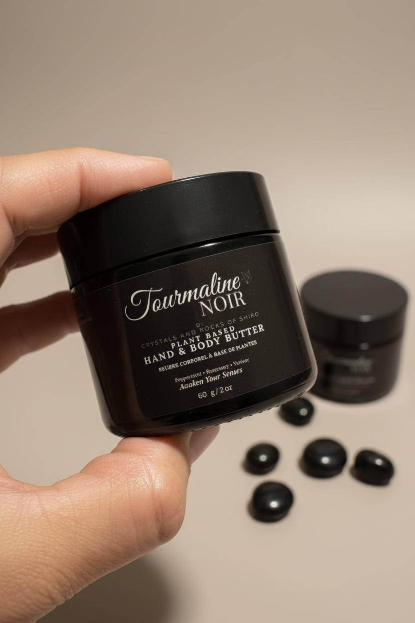 Enhanced Tourmaline Noir with Clean Background