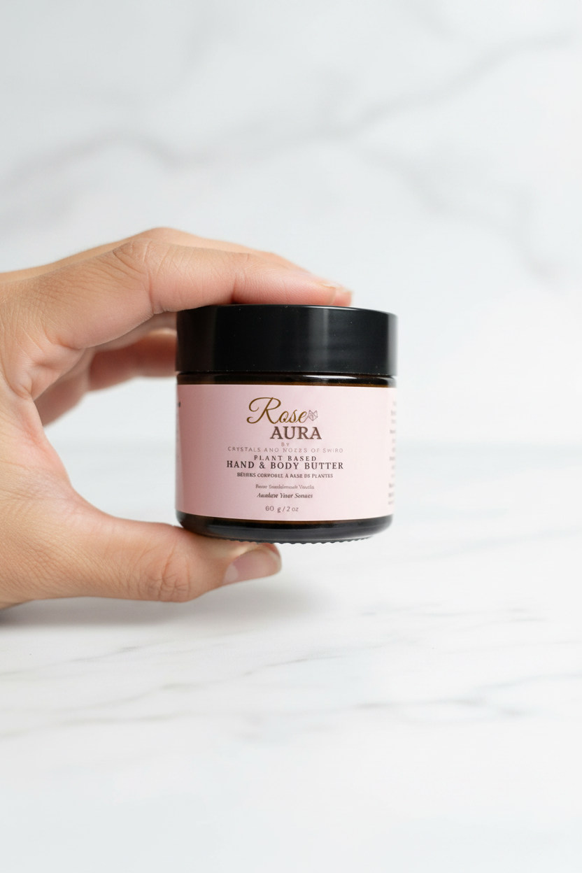 Rose Aura Body Butter — White Marble