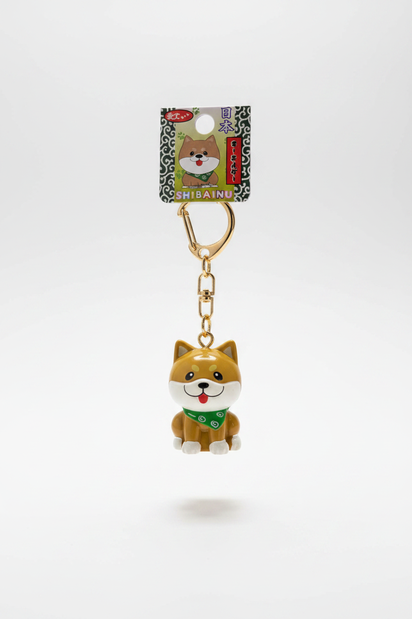 Shiba Bell Keychain — Full
