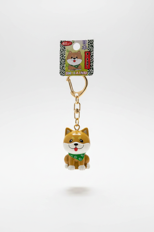 Shiba Bell Keychain — Full