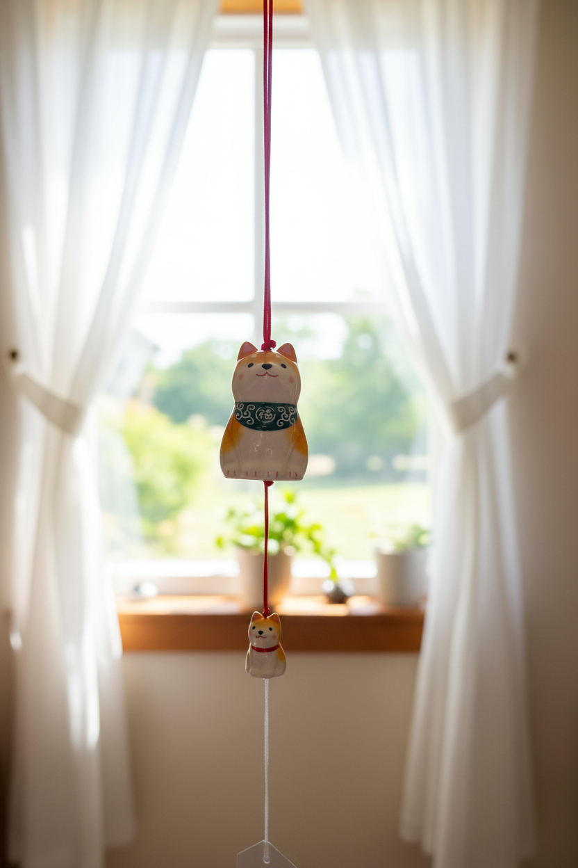 Shiba Wind Chime — Window