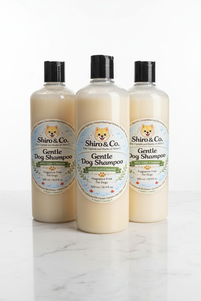 Shiro & Co. Gentle Dog Shampoo — Clean White Background