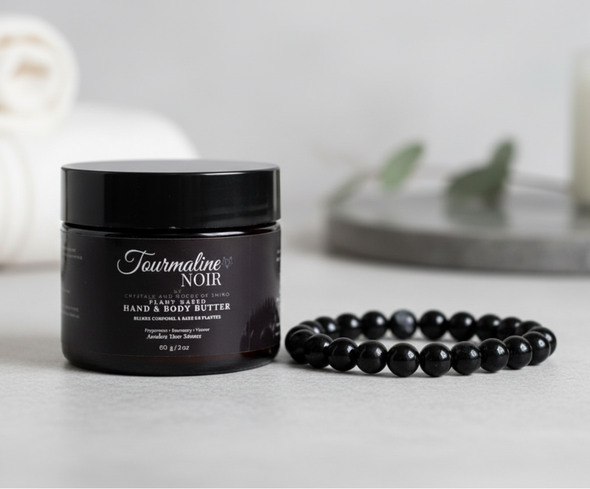 Tourmaline Noir with Single Bracelet