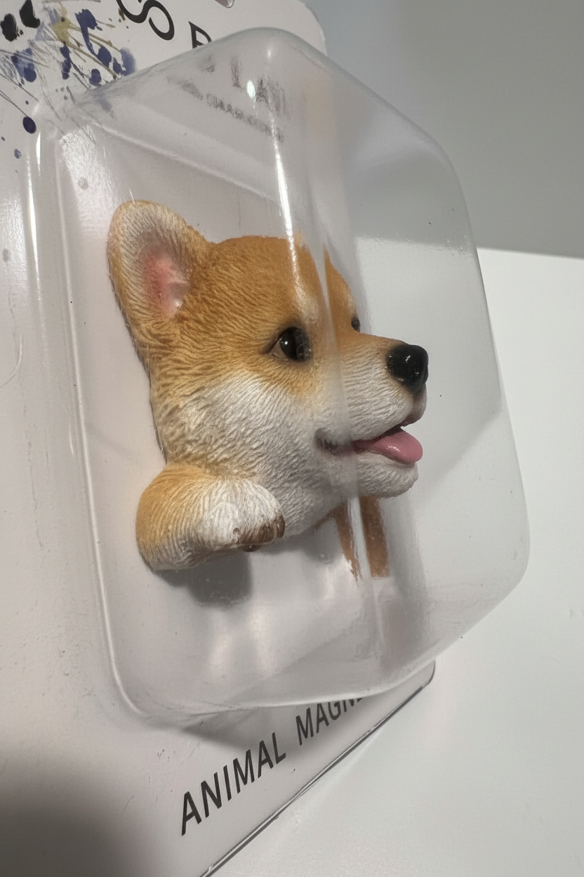 WooBia Shiba Magnet — Side
